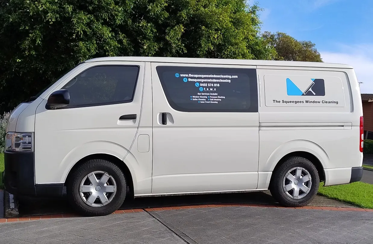 The Squeegees Window Cleaning Wollongong Truck